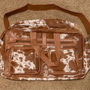 Western Linens XL Cowhide Duffle Bag NEW